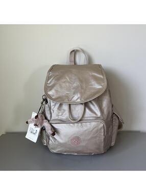 Kipling City Pack Small Backpack in Rose Gold NWT
